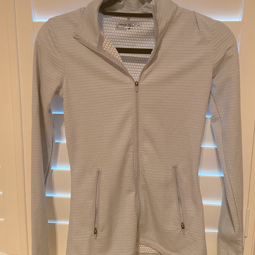 Light gray Nike Gold Full Zip XS